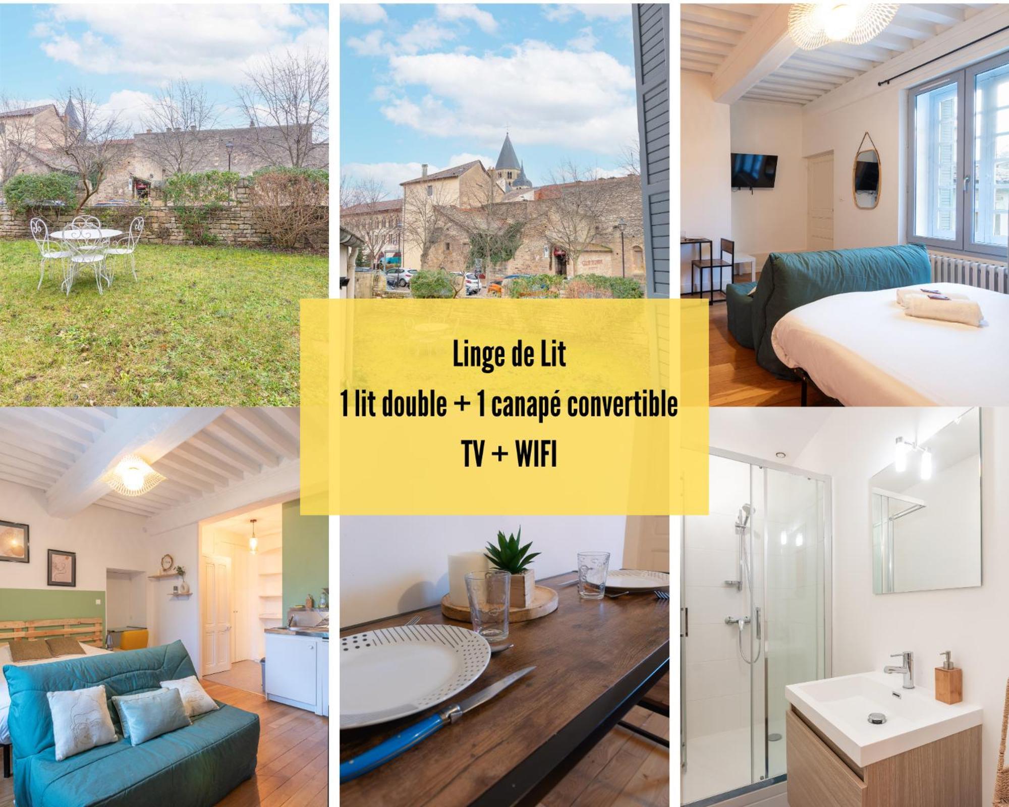 Cabana & La Place De L'Abbaye - Centre-Ville, Jardin 클뤼니 외부 사진